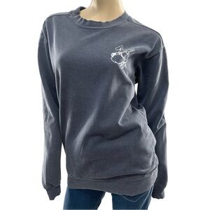 Blue 84- salty dog indigo crew neck sweater- small